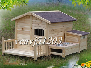 ◆美品◆小型/中型犬用 犬小屋 木製 ペットハウス イヌ 犬 別荘 ハウス 防水 防腐 屋外 豪華 別荘 庭用