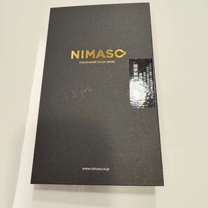 iPhone13pro ガラスフィルム 1枚 ガイド枠あり NIMASO アイフォン 保護フィルムの画像1