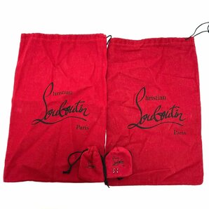 1円 クリスチャン ルブタン パンプス ヒール ピンヒール ポインテッドトゥ スタッズ ネイビー レッド 38 1/2 25.5cm Christian Louboutinの画像10