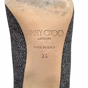 1円 ジミーチュウ ヒール パンプス ポインテッドトゥ シルバー グレー スパンコール グリッター 34 21cm JIMMY CHOOの画像10