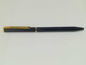 【文房具】ジバンシー　スリムボールペン　ネイビー×ゴールド　八方形　回転式　SY02－SX0