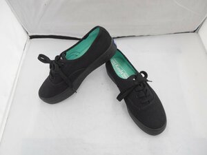 【keds】ケッズ　レディーススニーカー　デッキシューズ　ブラック　キャンバス　23cm　SY02-YW0