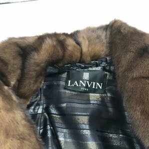 【LANVIN×SAGA MINK ROYAL】ランバン サガミンクロイヤル レディス毛皮コート サイズ表記なし  ダークブラウン SY02-EUKの画像3