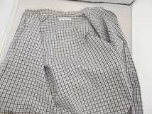 【URBAN RESERCH】アーバンリサーチ　メンズ　バンドカラー　ロングスリーブシャツ 黒×白　ギンガムチェック　Mサイズ　SY02-XT7_画像3