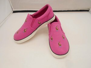 [POLO RALPH LAUREN] Polo Ralph Lauren Kids туфли без застежки лиловый парусина 20.0cm SY02-MB3