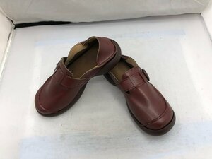 【Regetta　canoe】リゲッタカヌー　レディス　バックルベルトモカシン　ボルドー　レザー　S（22～22.5cm）　SY02-EA7