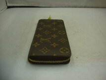 【LOUIS VUITTON】ルイヴィトン　モノグラム　ポルトフォイユクレマンス　ラウンドジップ長財布　ブラウン　SY02-DFN_画像5