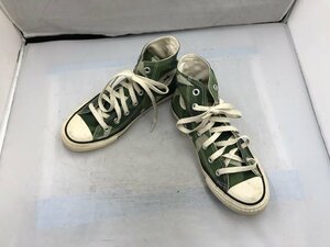 【CONVERSE】コンバース　オールスター　レディススニーカー　グリーン・カーキ系　幾何学迷彩柄　キャンバス　24cm　SY02-ECU