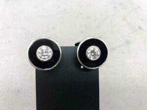 [K18WG cuffs D1.01ct×2 piece ]10.7g. another document SY02-EG3