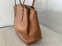 【katespade】　ケイトスペード　トートバッグ　ショルダーバッグ　キャメル　茶系　レザー　革　WKRU6948　SY03-AA7_画像2