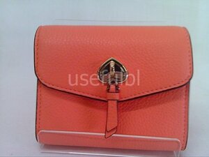 【kate spade】　ケイト・スペード　レディース　財布　二つ折り財布　レザー　革　メロンボール（オレンジ系）　SY02-S39★★★