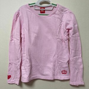 ベビードール　 ロンT 長袖Tシャツ　120 女の子　ピンク　ハート
