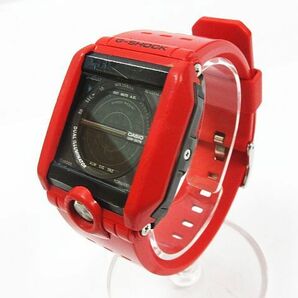 ■ 稼動品 ジャンク CASIO カシオ G-SHOCK ジーショック G-8100 腕時計 レッド 赤 デジタル スクエア クォーツ ラバーベルトの画像2