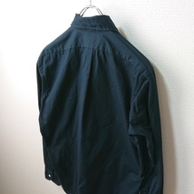 INDIVIDUALIZED SHIRTS インディビジュアライズドシャツ ボタンダウンシャツ 平織 ブラック 黒 size15 1/2 Mサイズ 美品 アメリカ製_画像5