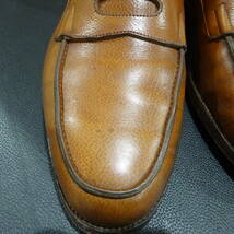 1円～ JOHN LOBB ジョン ロブ 革靴 8E 4395 ビジネス シューズ レザー ローファー ブラウン系 茶色系_画像4