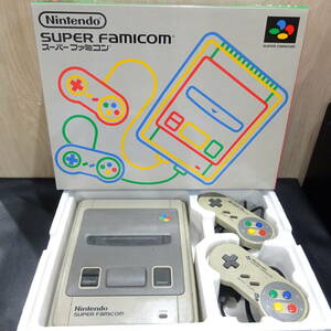 1 jpy ~ nintendo Nintendo Nintendo Super Famicom body junk treatment present condition goods game adapter RF switch AV cable set 