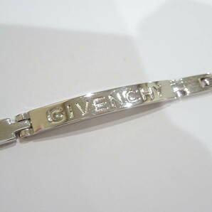 1円～ GIVENCHY ジバンシー ジバンシイ ブレスレット アクセサリー ロゴ ブランド シルバーカラーの画像2