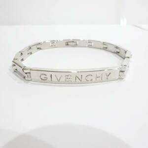 1円～ GIVENCHY ジバンシー ジバンシイ ブレスレット アクセサリー ロゴ ブランド シルバーカラー