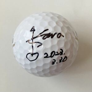 JLPGA 女子ゴルフ　神谷そら　直筆サイン入りボール