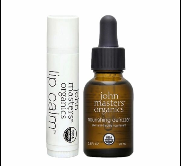 john masters organics リップカーム4gオリジナルシトラスとナリシッングデフリザーN23mlの2点セット