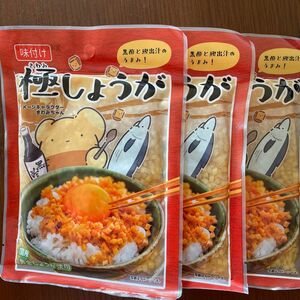 サクサク味付け極しょうが 110g×3 ふりかけ ご飯のお供 酢しょうが おかず生姜 万能調味料 生姜 国産　坂田信夫商店