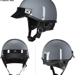 バイク レトロ ヘルメット ハーレー ヴィンテージ ハーフヘルメット 5色軽量 メンズ レディース モデル ジェットヘルメット DOT認証の画像2