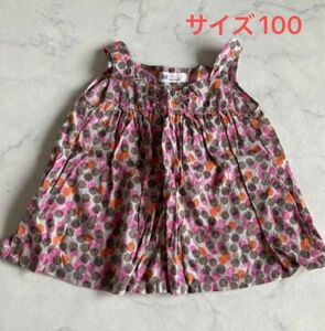 H&M ドット柄　サイズ100 2-3才　ベビー　ミニワンピース　 女の子