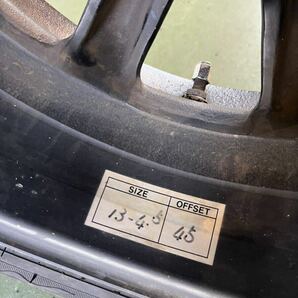 RS ワタナベ タイヤホイールセット 13インチ 4.5J + 45 165/60R13 PCD100 4本セットの画像3