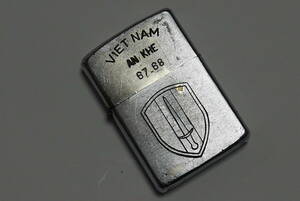 ビンテージ コレクション整理 Vietnam ZIPPO ベトナムジッポー 本物 部隊章 1966年製 MADE IN USA 良品