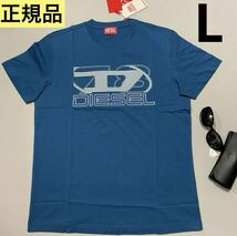 洗練されたデザイン　ディーゼル　DIESEL　 正規品　Tシャツ　T-DIEGOR-K74　ブルー　L　A12502 0GRAI　100%綿　新モデル_画像1