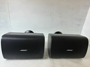 【美品】BOSE DM6SE 露出型スピーカー 全天候型 ブラック 2本セット 天吊ブラケット付き DesignMax ボーズ