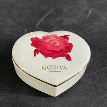 GODIVA Chocolatier 陶器 ハート型ケース 小物入れ 入れ物 ゴディヴァ ゴディバ チョコレート インテリアや飾りにも/s47_画像1