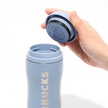 STARBUCKS スターバックス カーヴド ステンレス ボトル マットブルーグレー 355ml 新品未使用品_画像8