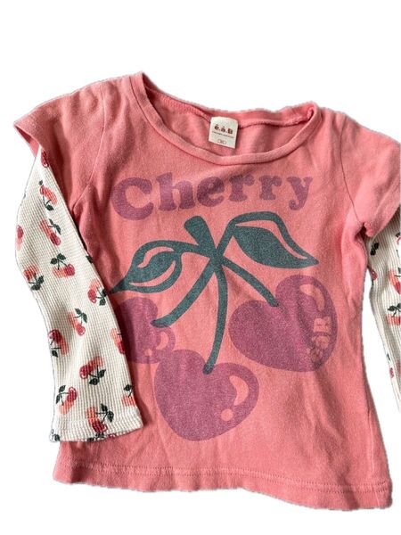 95cm キッズ Tシャツ カットソー こども服 女の子 長袖シャツ