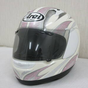 ☆送料0円☆Arai アライ フルフェイスヘルメット Astro IQ 【かわいいピンクホワイト】 57～58cm *658の画像1