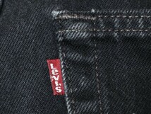 1999年 USA製 Levi's 501 6501-0660 ビンテージ 90s リーバイス デニム パンツ 後染め ブラック 黒 W30 ジーンズ アメリカ製 米国製 //_画像6