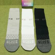 サイズ24-26.5cm★3足セット★クロックス　ソックス　CROCS SOCKS★男女兼用　大人サイズM★207789-90H-M★正規品★2448　スポーツソックス_画像3