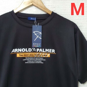 ArnoldPalmer アーノルドパーマー 半袖 Tシャツ 新品 メンズ Mサイズ 黒 ブラック プリント スポーツ トレーニング golf ゴルフ 