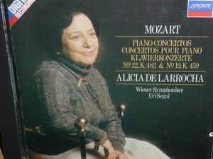 A・デ・ラローチャ モーツァルト ピアノ協奏曲19、22番(1981年録音) DECCA輸入盤(西ドイツプレス)