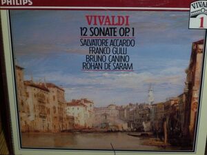 S・アッカルド&カニーノ他 ヴィヴァルディ １２のソナタ集 op.1(1977年録音) PHILIPS輸入盤2枚組(全燕着)