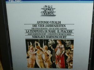 N・アーノンクール&コンチェントゥス・ムジクス ヴィヴァルディ 「四季」他 輸入盤(TELDEC 西ドイツプレス 日本語解説付き 初版)