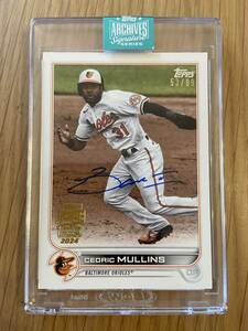 2023 Topps archives signature Cedric Mullins Auto 