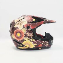 ARAI V-CROSS４デカールキット 和柄 漆黒 デカール フルセット オフロード モトクロス Mサイズ Lサイズ ドレスアップ_画像2