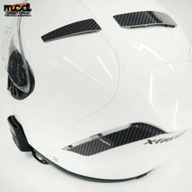 SHOEI X-14 リアフラップ専用デカールセット カーボン調 デカール 耐水 防水 ヘルメット関連グッズ X-FOURTEEN フルフェイス_画像4