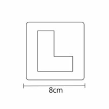 （マット加工）スクーターステッカー ターゲット Lビギナー 8cm１枚 シンボル vespa Lambretta シール_画像4
