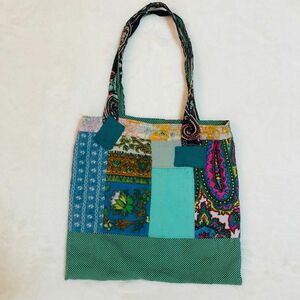 ハンドメイド　トートバック　リバーシブル エコバッグ