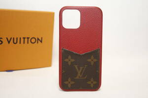 ●美品●LOUIS VUITTON　ルイヴィトン ●iPhone12/12プロPro　バンパー●モノグラム　●ケース　●M80081