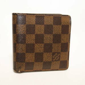 ●LOUIS VUITTON ルイヴィトン●ポルトフォイユ マルコ●ダミエ●折財布●Ｎ61675 イニシヤル入りの画像1