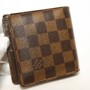 ●LOUIS VUITTON ルイヴィトン●ポルトフォイユ マルコ●ダミエ●折財布●Ｎ61675 イニシヤル入りの画像2