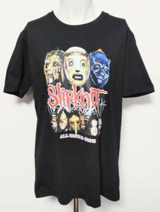 送料無料　【XLサイズ】スリップノット　Slipknot　Tシャツ　半袖　顔　はり　ファンスマ